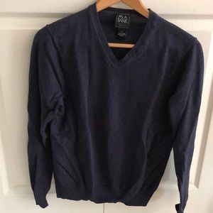 Mens v-neck blue Jos. A. Bank sweater. Size S